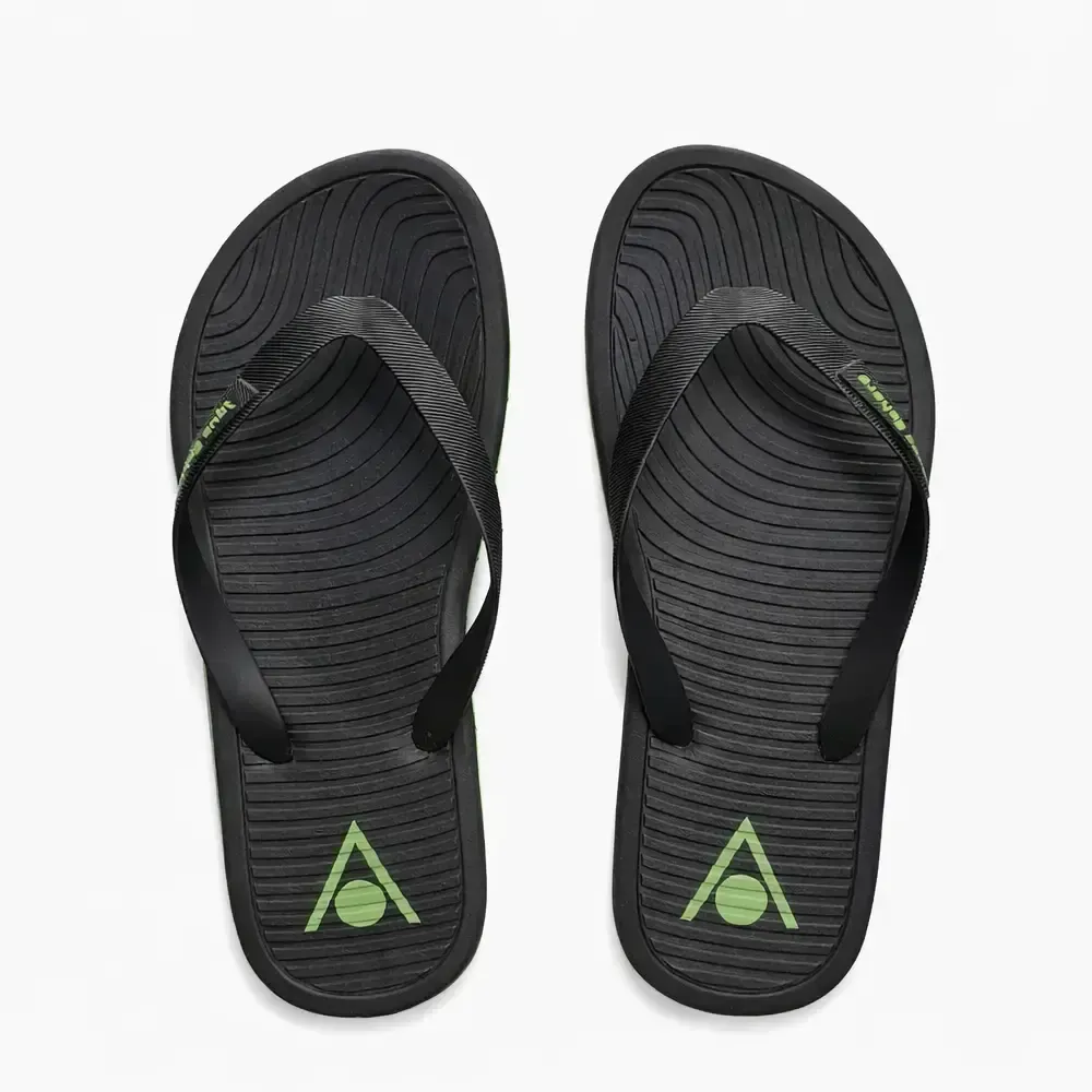 CHANCLAS PISCINA DEDO AQUASPHERE NEGRAS VERDES | LIGERAS CÓMODAS AGUA VERANO — color Negro
