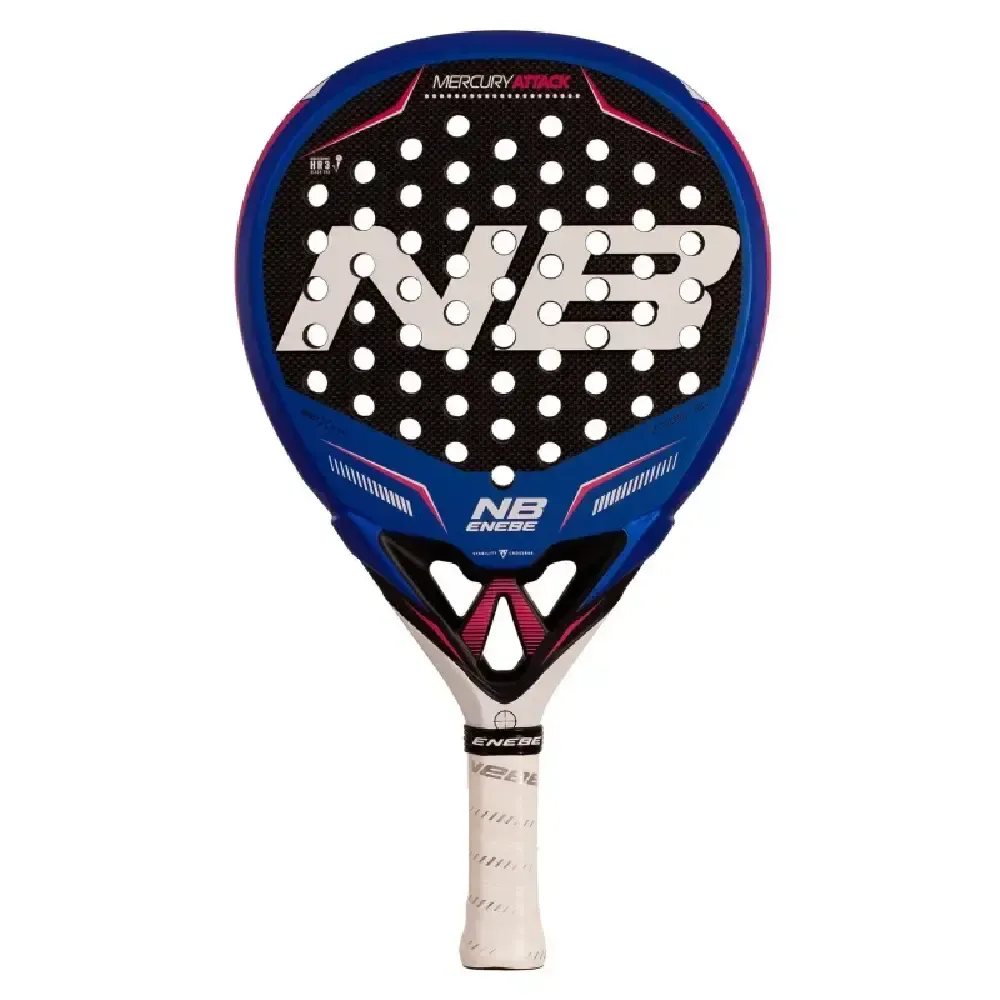 PALA DE PÁDEL ENEBE MERCURY ATTACK BLUE | POTENCIA MÁXIMA Y CONTROL OFENSIVO EN EL JUEGO — color Negro