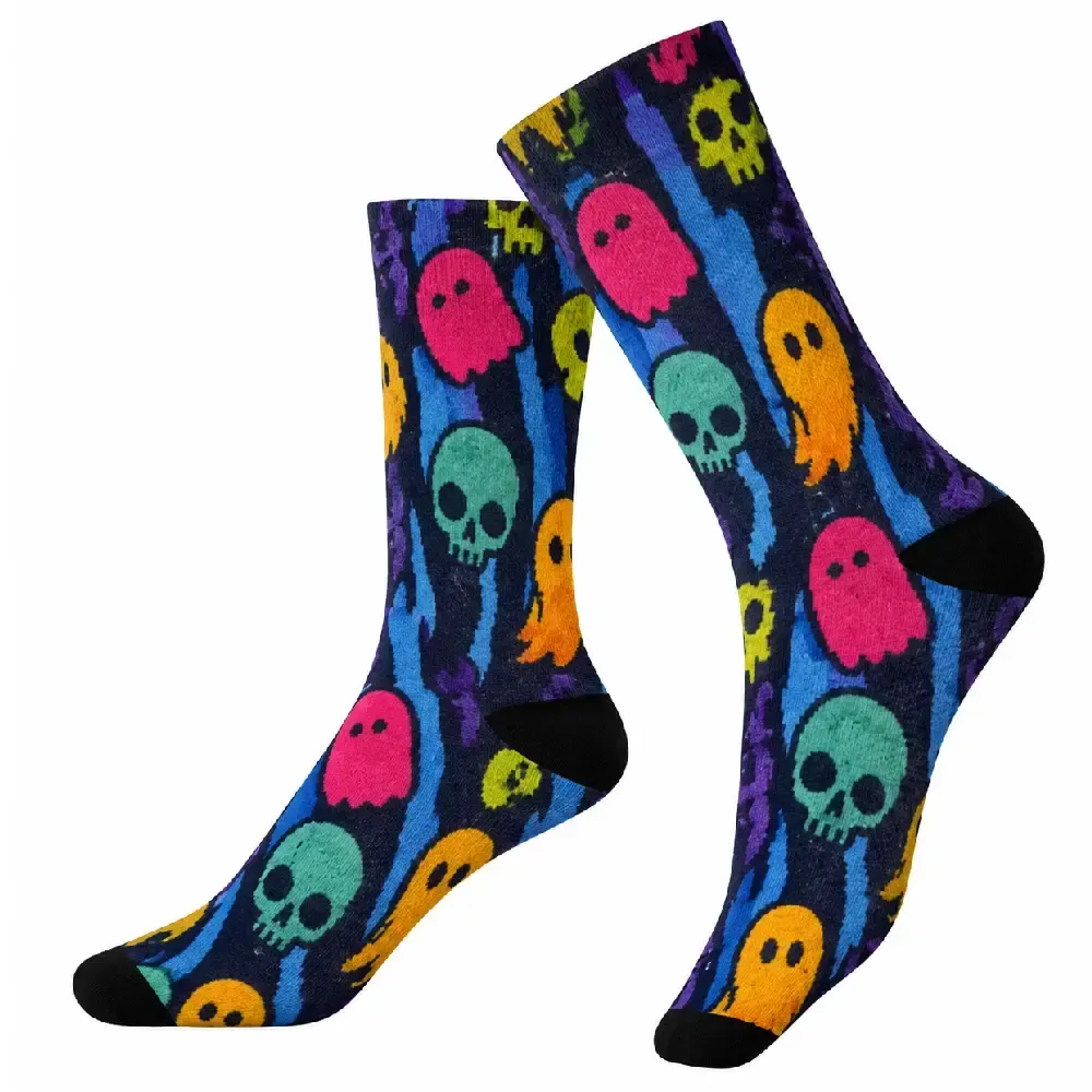 CALCETÍN JOLUVI FUNNY ESTAMPADO COLOR CÓMODO TRANSPIRABLE DISEÑO DIVERTIDO