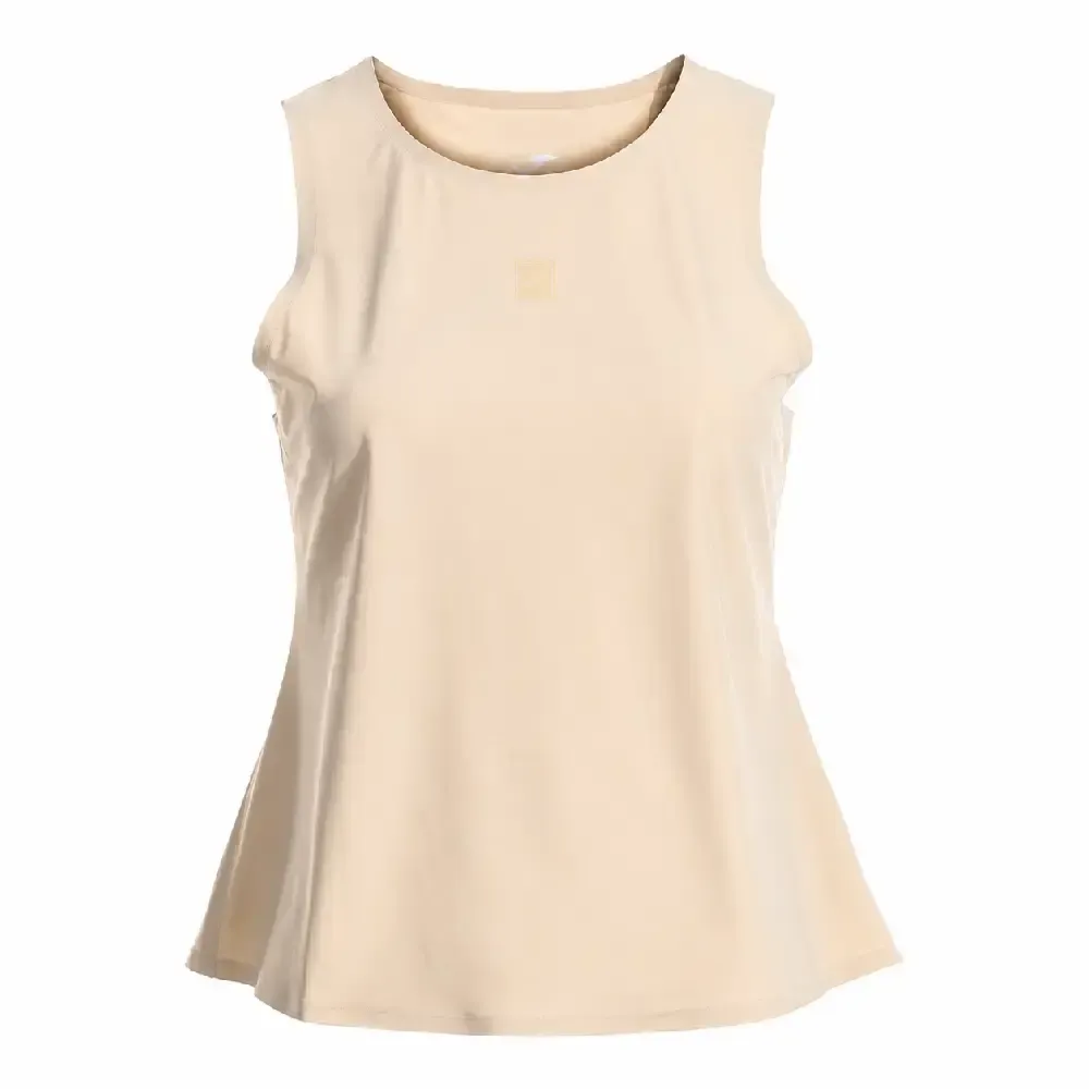 CAMISETA SIN MANGAS RESORT MUJER MARRÓN 902745.004 | MODA VERANO ESTILO CASUAL — color Beige