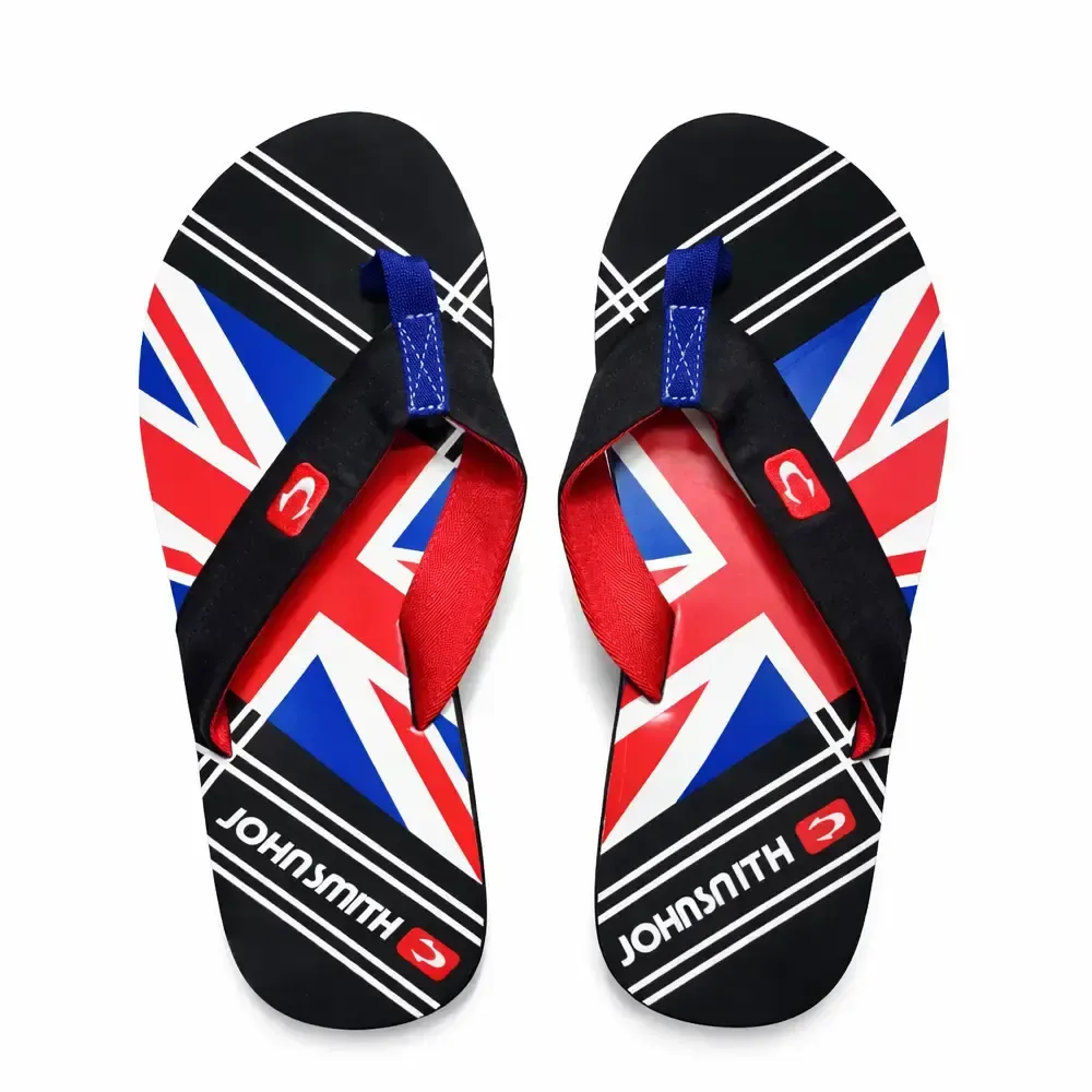 CHANCLAS CABALLERO JOHN SMITH INGLATERRA | CÓMODAS LIGERAS VERANO PISCINA PLAYA — color Negro Rojo