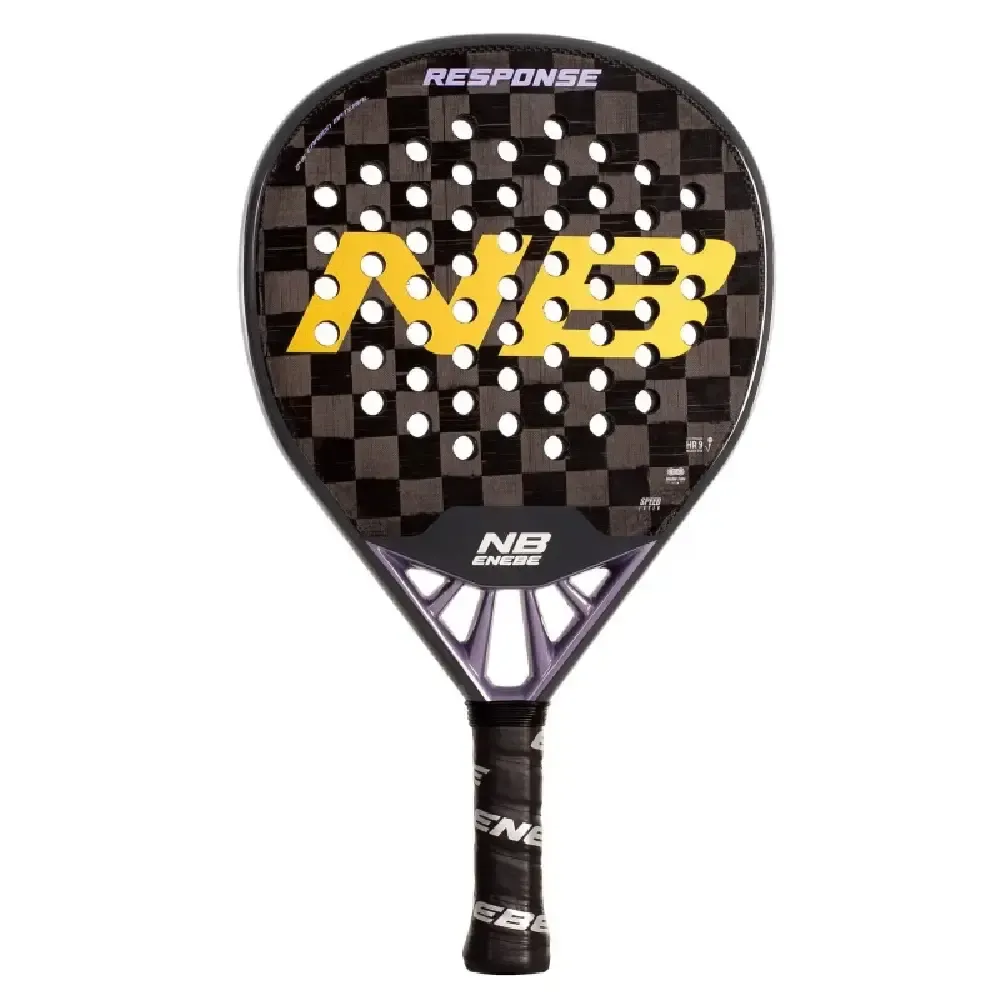 PALA DE PÁDEL ENEBE RESPONSE 24K VIOLET | POTENCIA CONTROL Y RENDIMIENTO PROFESIONAL EN EL JUEGO — color Gris