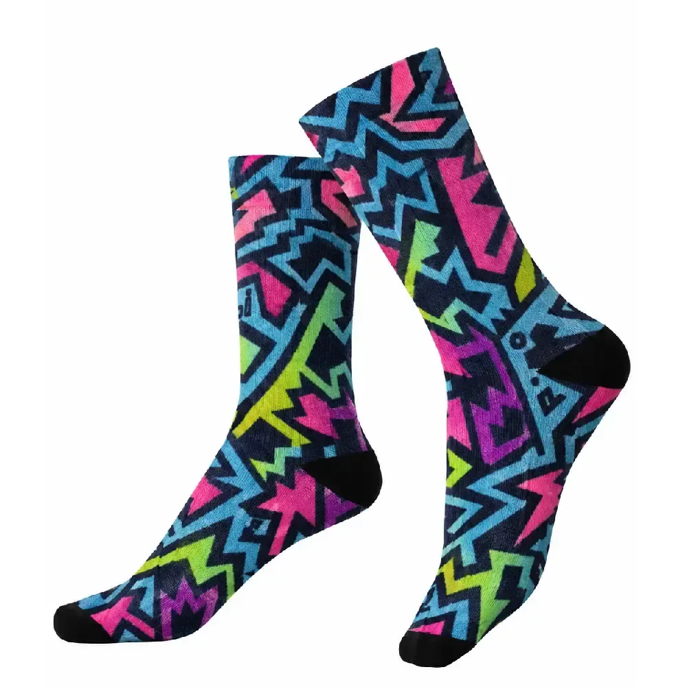 CALCETÍN JOLUVI FUNNY ESTAMPADO COLOR CÓMODO TRANSPIRABLE DISEÑO DIVERTIDO — color Multicolor