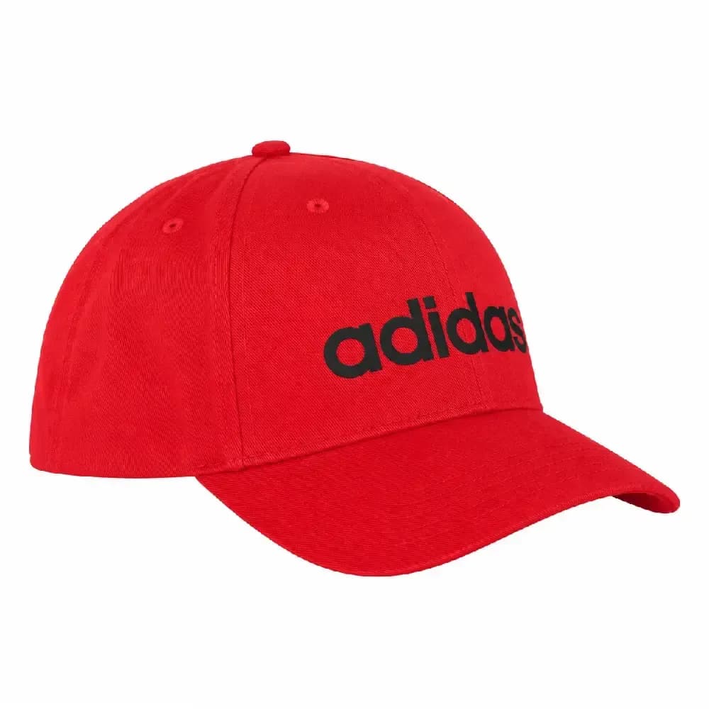 GORRA ADIDAS DAILY CAP JG5858 UNISEX LIFESTYLE VISERA CURVA AJUSTABLE — color Rojo