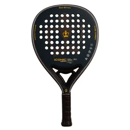 PALA BLACK CROWN ICONIC CROWN POTENCIA CONTROL Y RENDIMIENTO PROFESIONAL EN PISTA — color gris