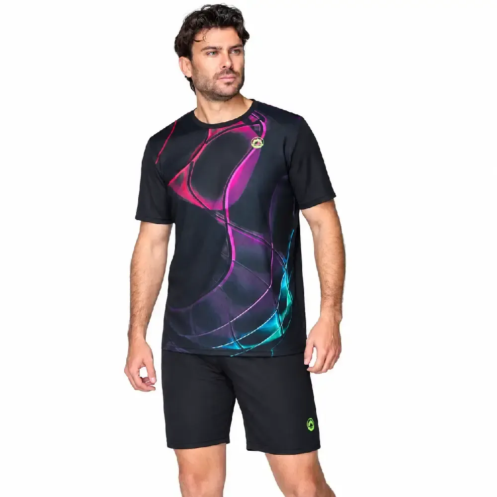 SET JHAYBER TOKIO BLACK PINK DA23084 | EQUIPACIÓN TENIS Y PÁDEL CABALLERO