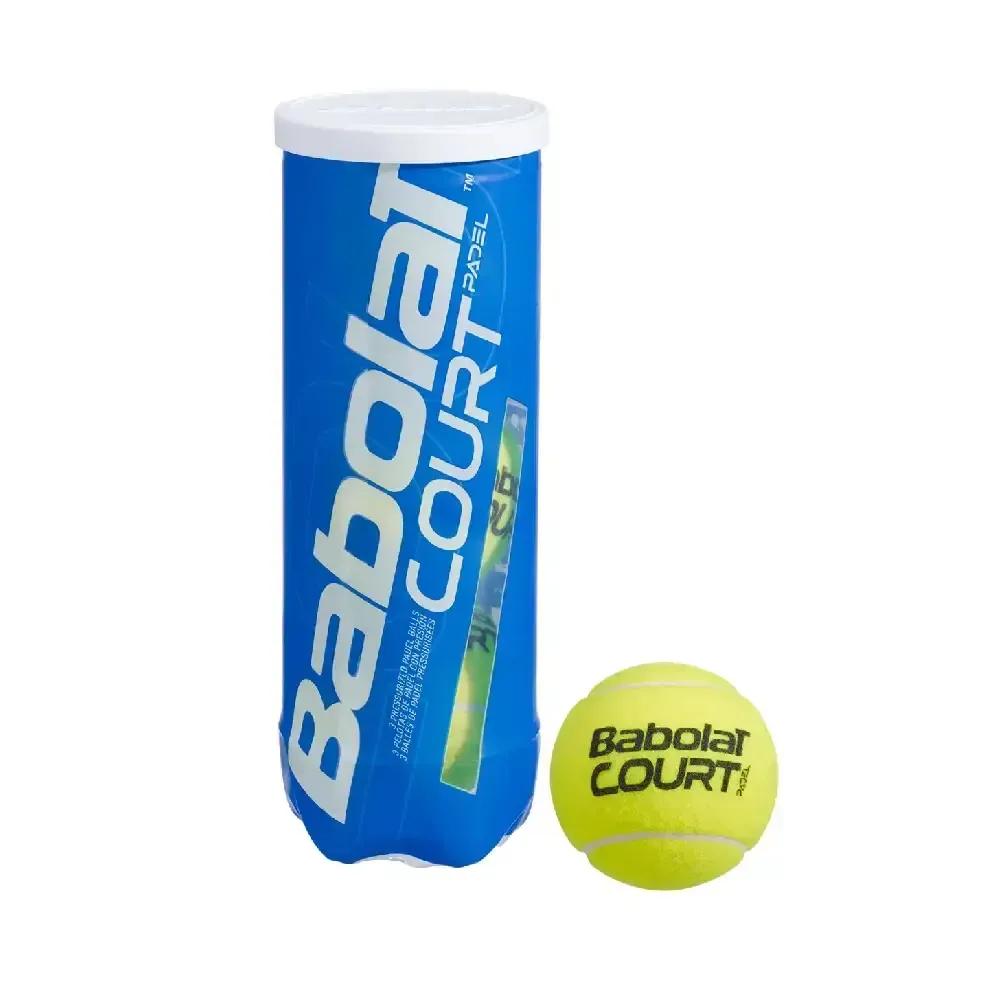 BOLAS PADEL BABOLAT COURT X3 | RENDIMIENTO PROFESIONAL Y DURABILIDAD EN PISTA — color Amarillo Flúor