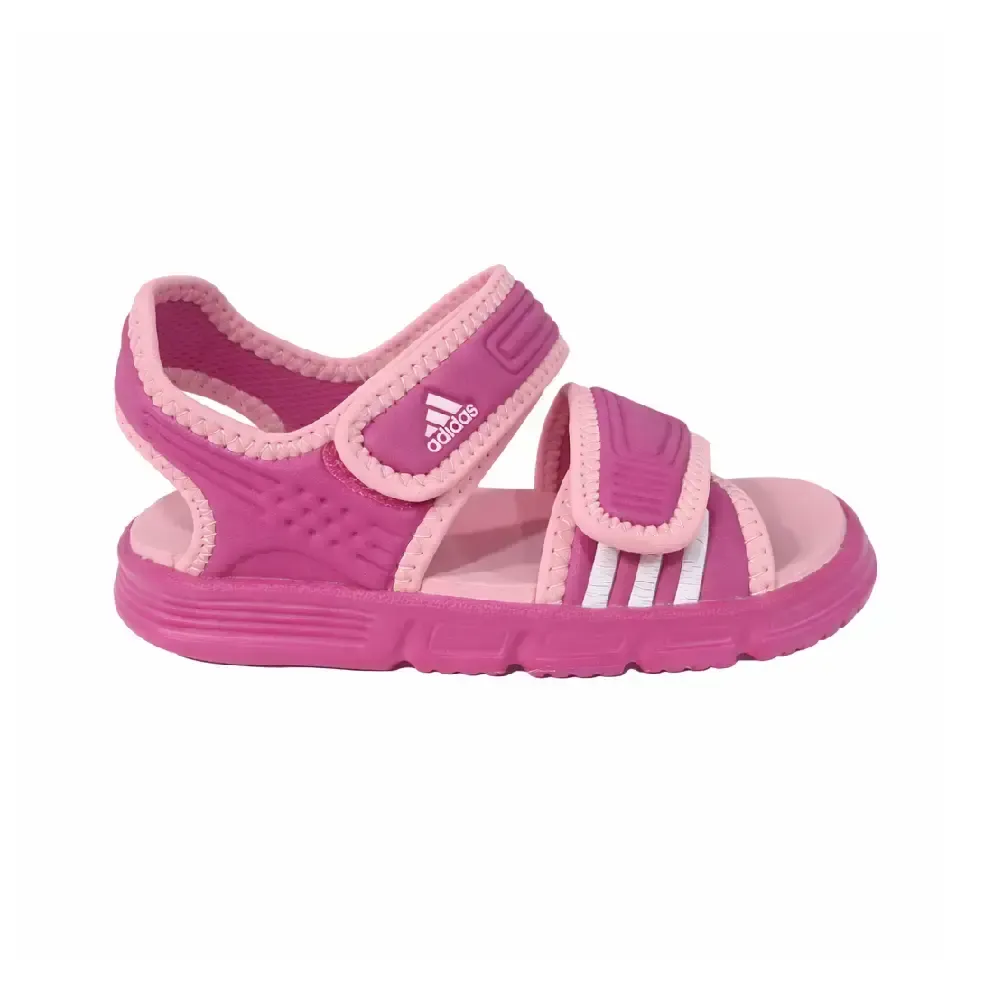 SANDALIA BEBÉ ADIDAS AKWAN ROSA | GOMA LIGERA CÓMODA VERANO PLAYA PISCINA — color Rosa